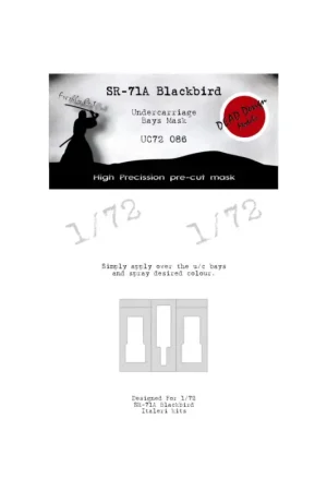 Lockheed SR-71 Blackbird undercarriage wheel bay paint mask bays (designed to be used with Italeri kits) Shop Nu