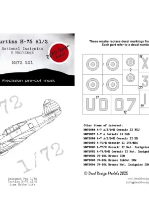 Curtiss H-75 A1/A2 Nat. Insignias ARM Meest Verkocht