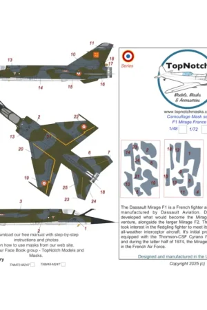 Dassault_Mirage F1 France (designed to be used with Esci and Italeri kits) Nu Kopen