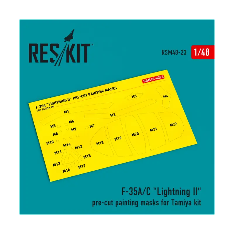 F-35 A/С 'Lightning II' pre-cut painting masks for Tamiya kit Seizoensaanbieding
