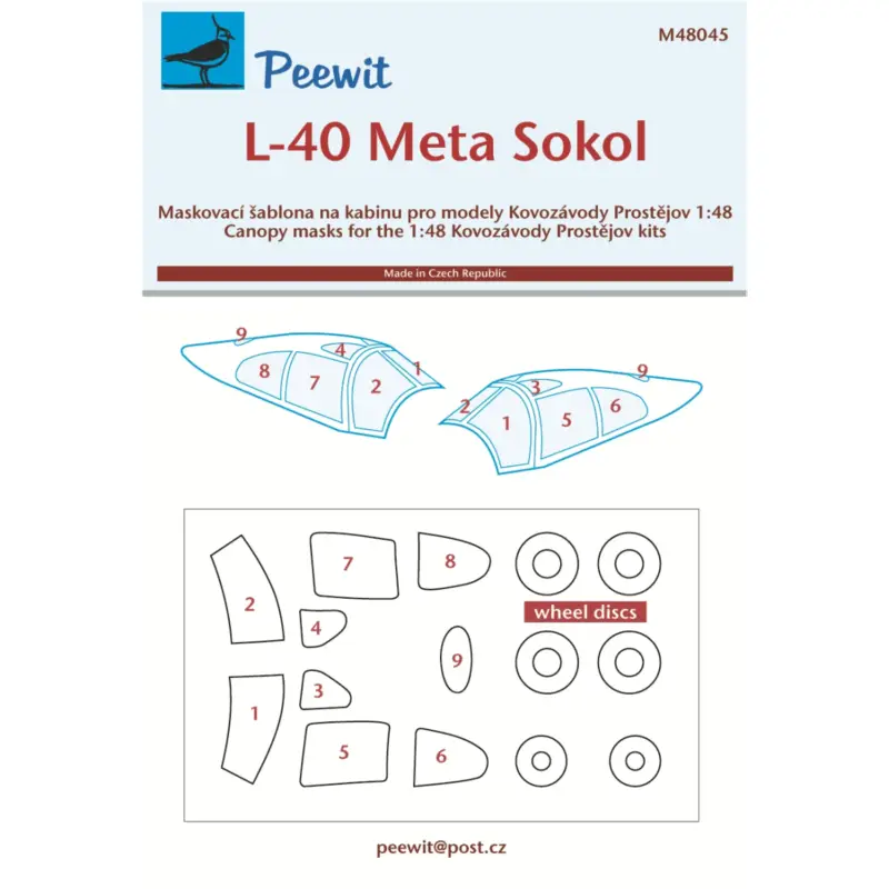 Orlican L-40 Meta Sokol – (designed to be used with Kovozavody Prostejov kits) Exclusieve Aanbieding