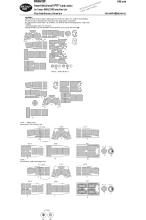 Dagaanbieding Fieseler Fi-156C Storch EXPERT kabuki masksALL windows and other clear parts including inner side masks, wheels (designed to be