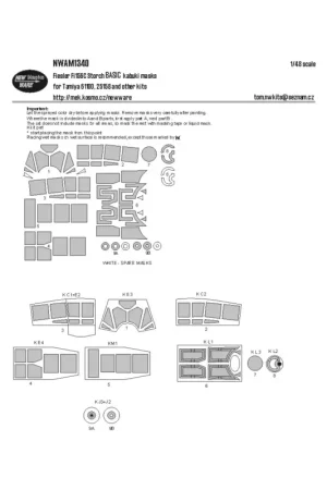 Speciale Aanbieding Fieseler Fi-156C Storch BASIC kabuki masksALL windows and other clear parts, wheels (designed to be used with Tamiya kits)