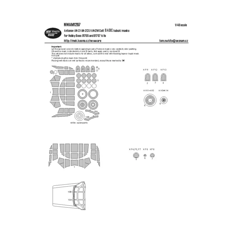Beperkte Voorraad paint mask (designed to be used with Hobby Boss kits)