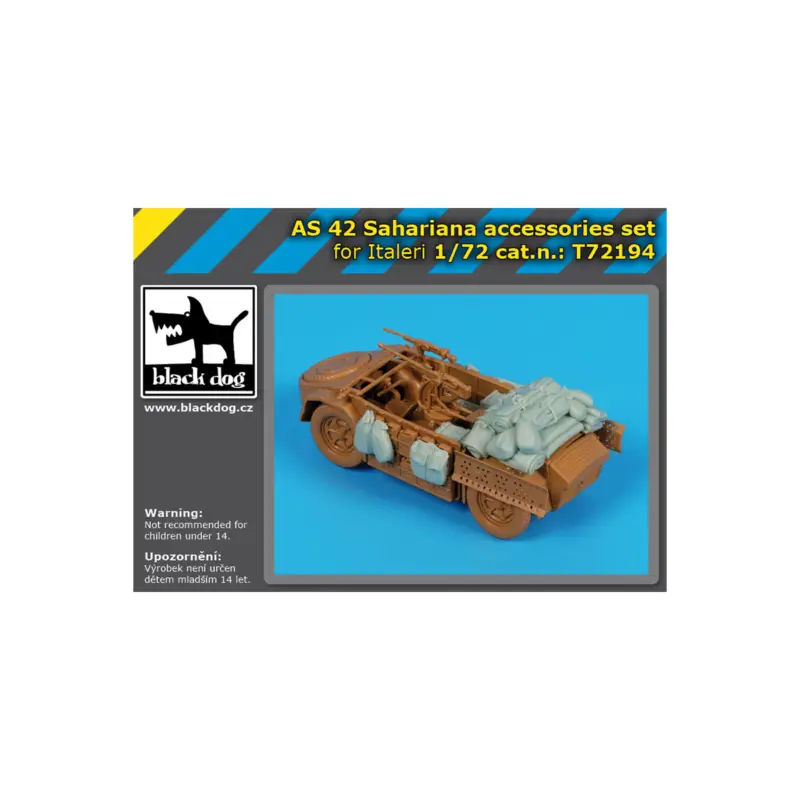 AS-42 Sahariana accessories set (designed to be used with Italeri kits) Rechtstreeks Van De Fabrikant