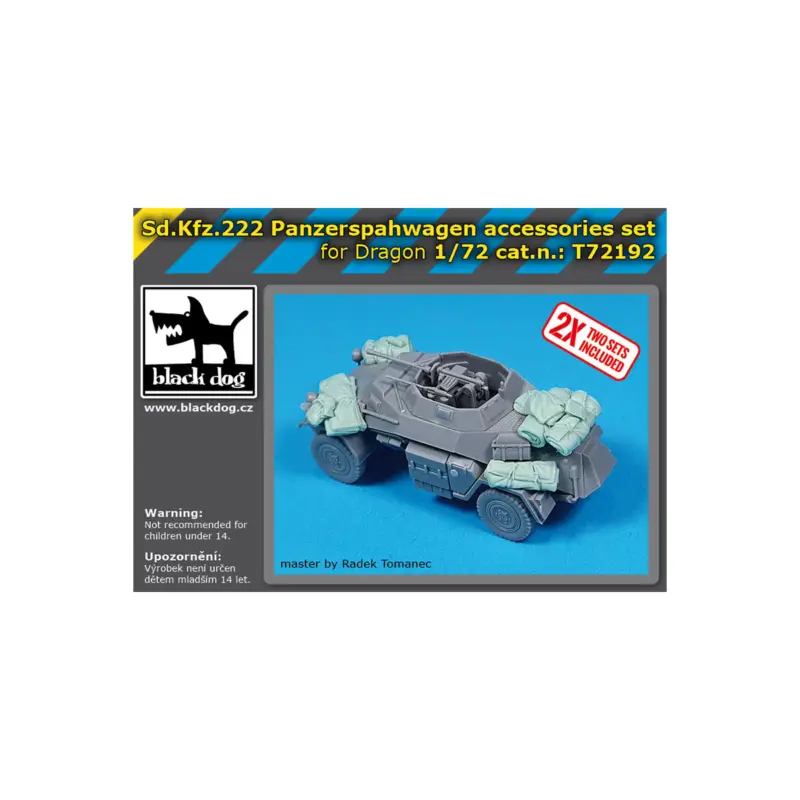 Sd.Kfz.222 Panzerspahwagen accessories set (designed to be used with Dragon kits) Betaalbaar