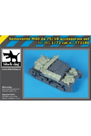 Tijdelijk Beschikbaar Semovente M40 da 75/18 accessories set for IBG