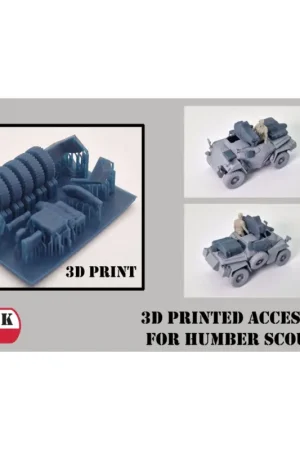 Laatste Kans Humber Scout Car 3D-Printed interior and engine (designed to be used with Attack kits) This highly detailed interior set for the