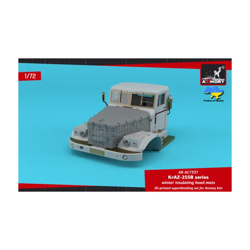 KrAZ-255B Soviet 6x6 cargo truck winter insulating hood mats (designed to be used with Armory kits) THIS IS ONLY THE HOOD MATS N Alleen Vandaag