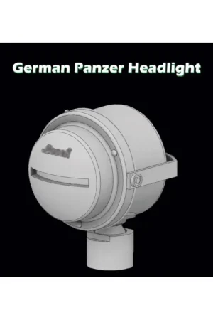 German Panzer Headlight WWII x 3. 3D printed resin Gratis Retour
