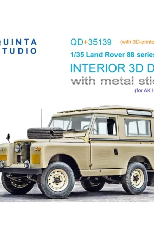 Land Rover 88 series II family 3D-Printed & coloured Interior on decal paper (AK Interactive) (with 3D-printed resin parts) Direct Verzonden
