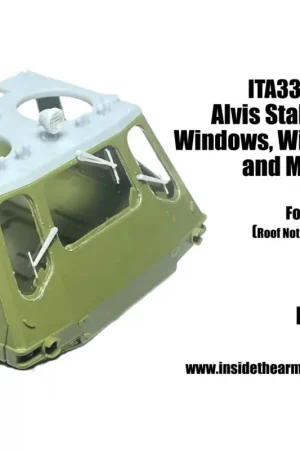Aanbieding Alvis Stalwart replacement Windows and Wipers. This set includes pre-cut clear parts, masks, and 3D Print Wipers (designed to be