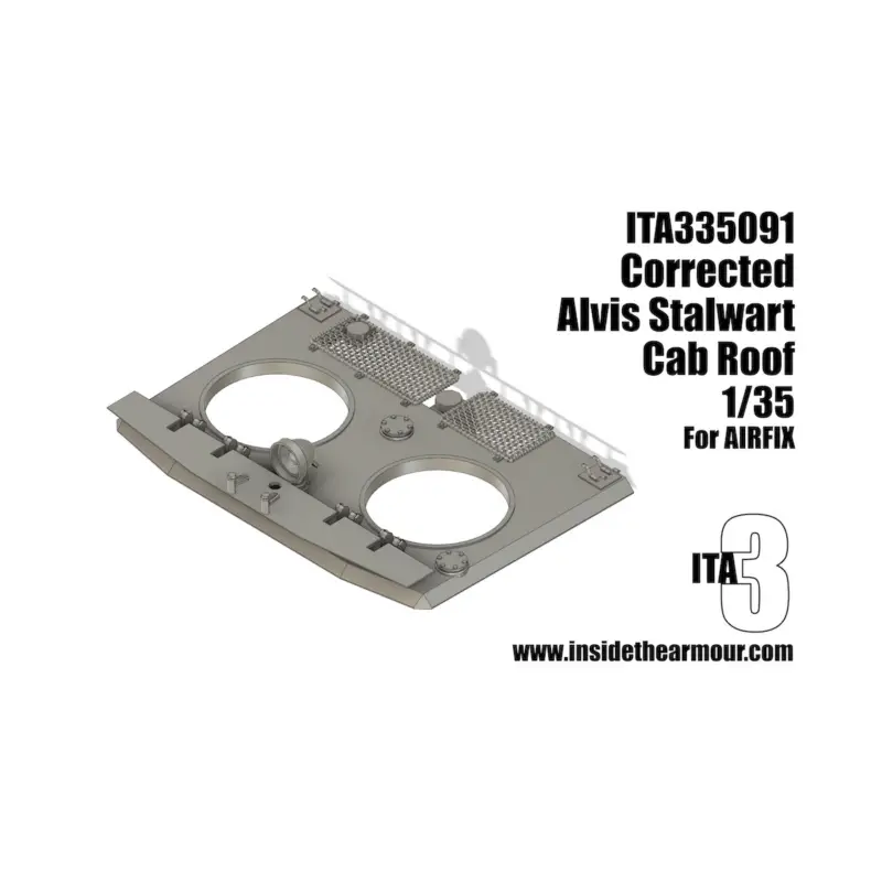 Alvis Stalwart cab roof correction (designed to be used with Airfix kits) Bestseller
