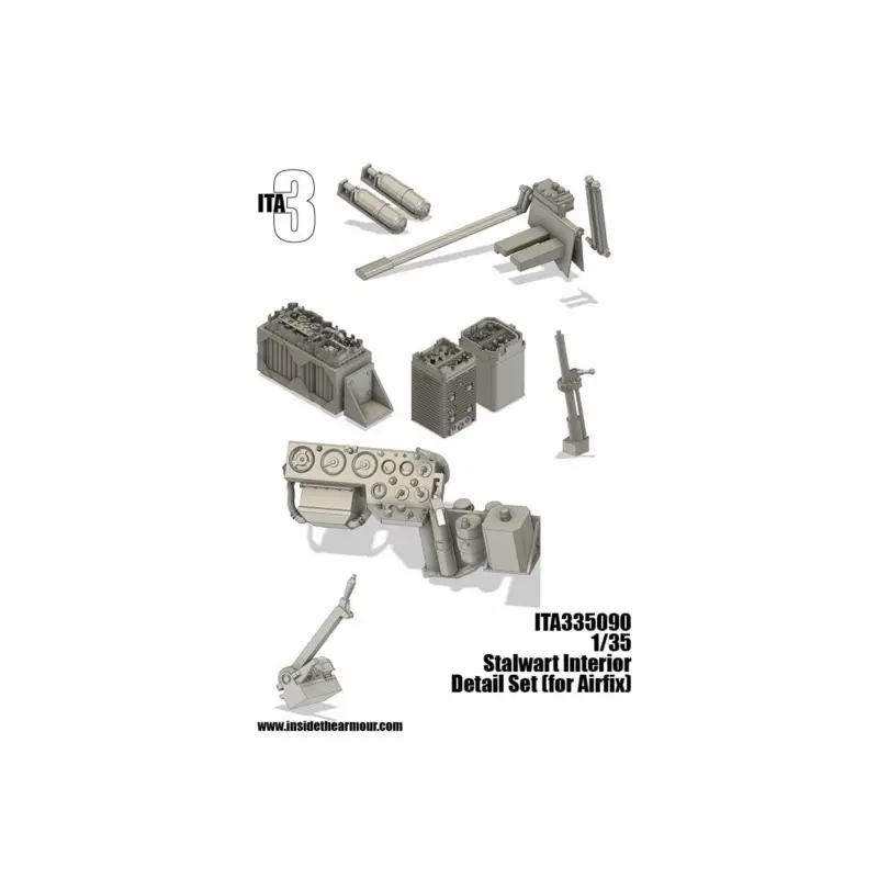 Alvis Stalwart INTERIOR detail set (designed to be used with Airfix kits) Premium