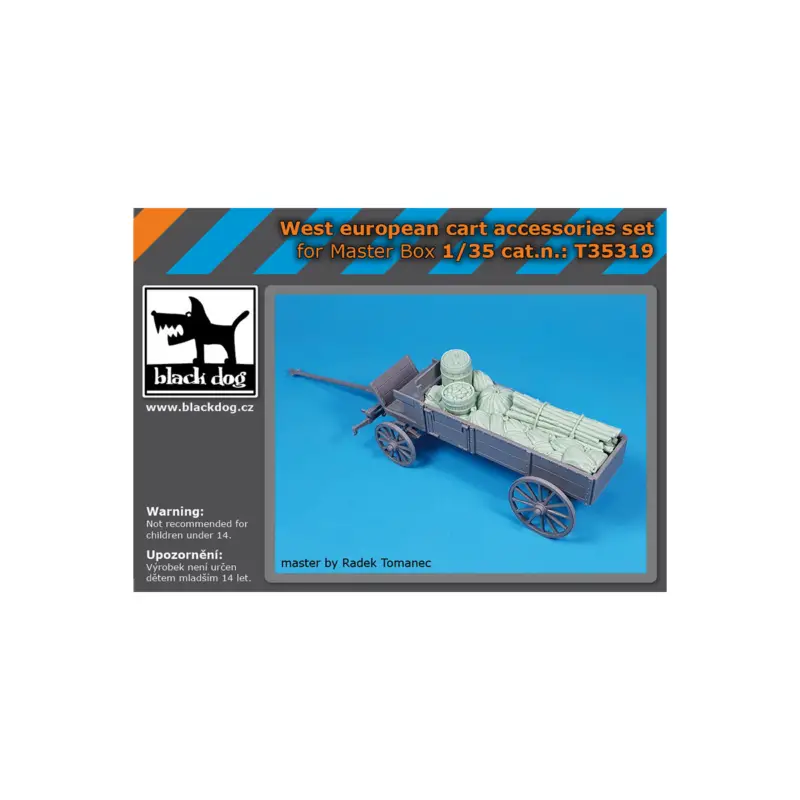 Premium Farmer's Cart, Western Europe accessories set (designed to be used with Master Box kits)