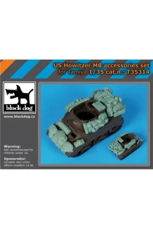 Gratis Retour US Howitzer M8 accessories set for Tamiya