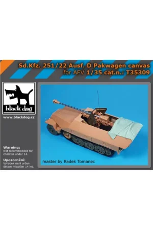 Flitsaanbieding Sd.Kfz.251/22 Ausf.D canvas for AFV Club