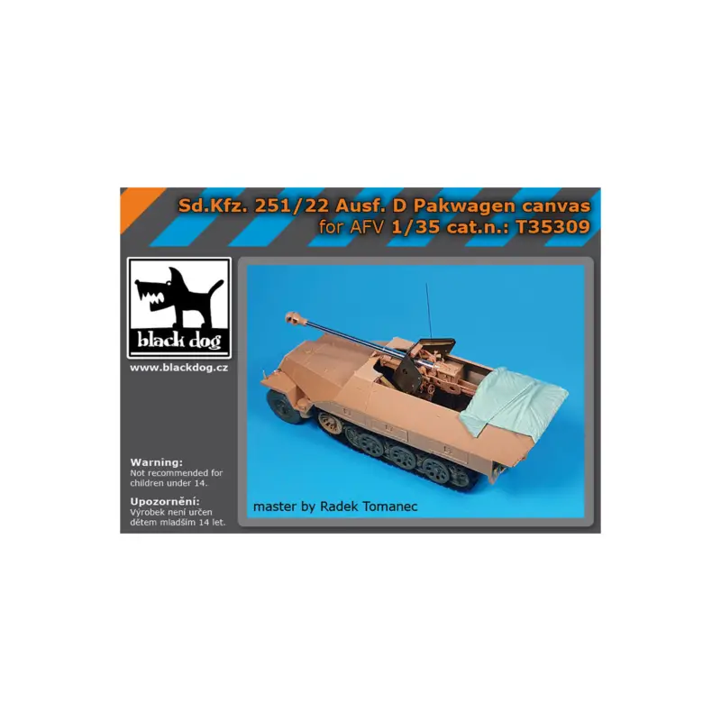 Flitsaanbieding Sd.Kfz.251/22 Ausf.D canvas for AFV Club