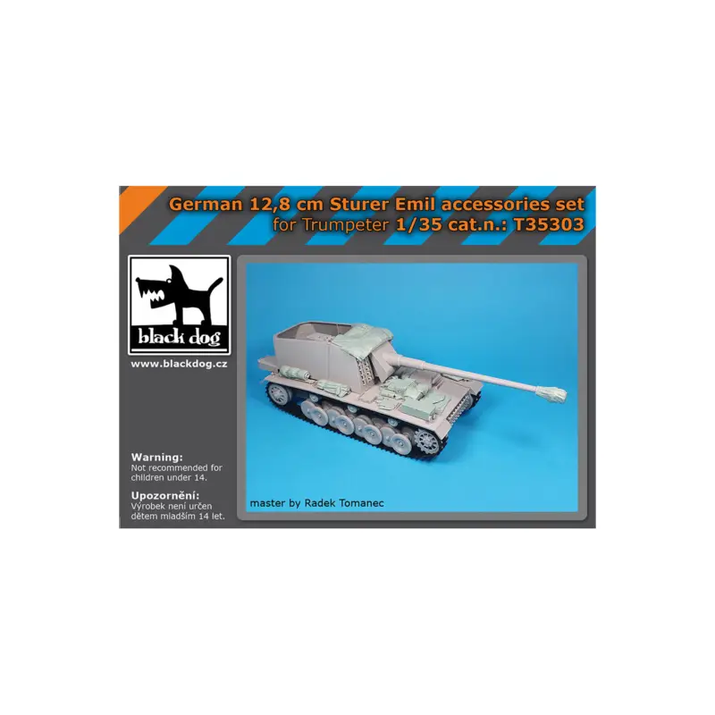 German 12,8 cm Sturer Emil accessories set for Trumpeter Bestseller