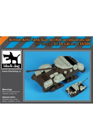 British anti tankgun Archer accessories set for Tamiya Koopje