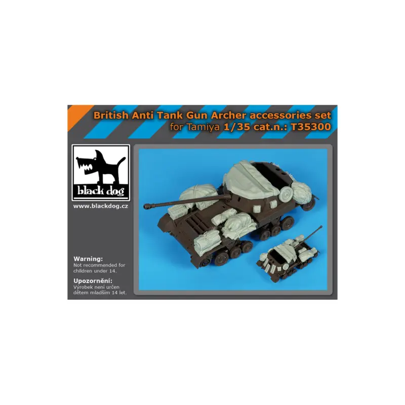 British anti tankgun Archer accessories set for Tamiya Koopje