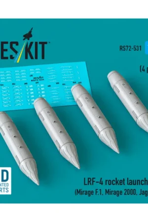Seizoensaanbieding LRF-4 rocket launchers (4 pcs) (Mirage F.1, Mirage 2000, Jaguar) (3D Printed)