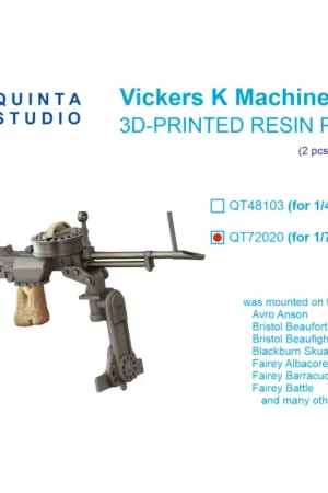 Vickers K Machine gun, 2 pcs (all kits) Gratis Retour