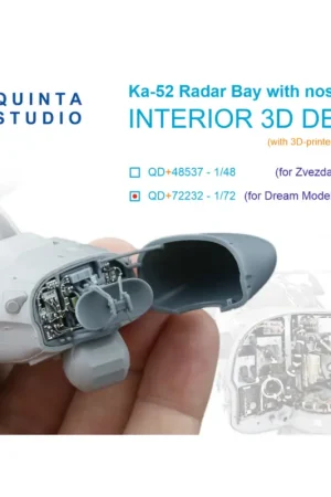 Veilige Betaling Kamov Ka-52 radar bay (designed to be used with Dream Model and Quinta Studio kits)
