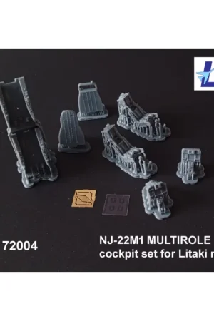 cockpit set for NJ-22M1 MULTIROLE ORAO litaki model kit new product - a multimedia 1/72 scale 3D printed + PE parts cocpit after Rechtstreeks Van De Fabrikant