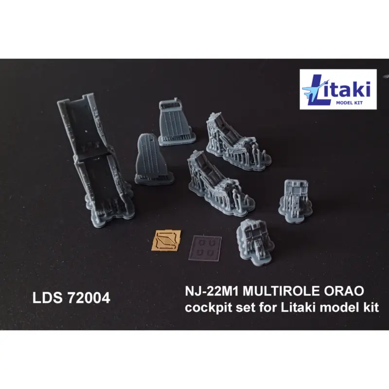 cockpit set for NJ-22M1 MULTIROLE ORAO litaki model kit new product - a multimedia 1/72 scale 3D printed + PE parts cocpit after Rechtstreeks Van De Fabrikant