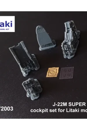 cockpit set for J-22M SUPER ORAO litaki model kit new product - a multimedia 1/72 scale 3D printed + PE parts cocpit aftermarket Populair
