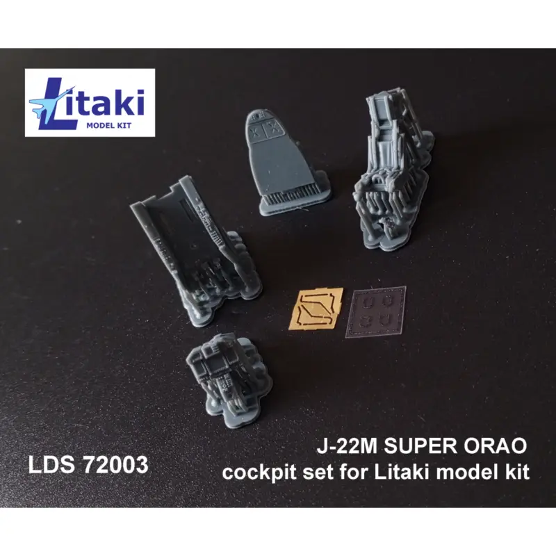 cockpit set for J-22M SUPER ORAO litaki model kit new product - a multimedia 1/72 scale 3D printed + PE parts cocpit aftermarket Populair