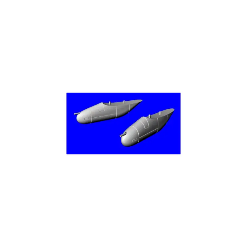 Dagaanbieding 12,7mm machine-gun pod for the MB 326K Impala 3D-Printed (designed to be used with LF Models kits)