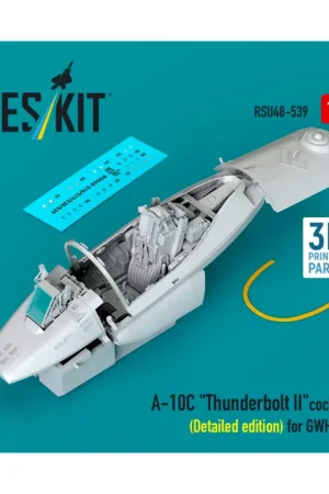 Voordeelprijs A-10C 'Thunderbolt II' cockpit (Detailed edition) for GWH kit (3D Printed) (1/48)