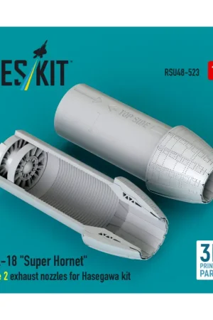 Aanbieding Boeing F/A-18 Super Hornet type 2 exhaust nozzles for Hasegawa kit (3D Printed) [F/A-18E F/A-18F]