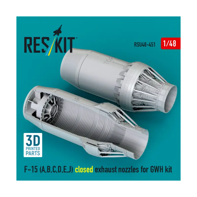 McDonnell F-15A, F-15AB, F-15AC, F-15AD, F-15AE, F-15AJ Eagle closed exhaust nozzles (designed to be used with Great Wall Hobby Goedkoop
