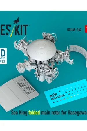 Seizoensaanbieding Sea King folded main rotor for Hasegawa kit (3D Printed)