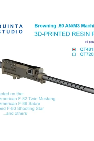 Tijdelijk Beschikbaar Browning .50 ANM3 Machine Gun, 4 pcs (for all kits)