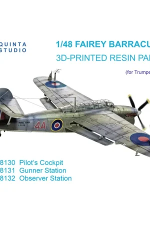 Betaalbaar Fairey Barracuda Mk.II Observer Station (designed to be used with Trumpeter kits)