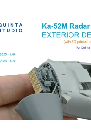 Uitverkoop Ка-52М radar bay with nose cone (Quinta Models) (with 3D-printed resin parts)