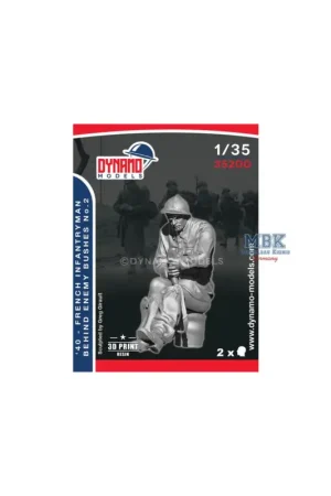 1940 French Infantryman behind enemy bushes No.2 Figuren Meest Verkocht