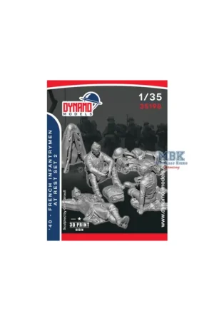 Tijdelijk Beschikbaar 1940 French Infantrymen at Rest Set No.2 Figuren
