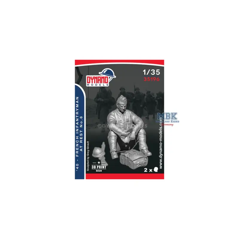 Finale Uitverkoop 1940 French Infantryman at Rest No.6 Figuren