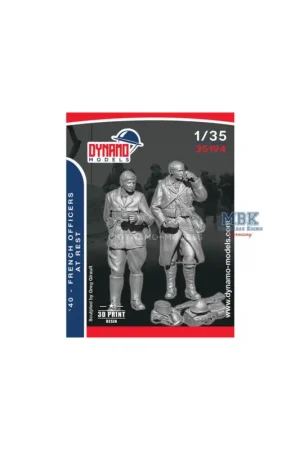 Snelle Levering 1940 French Officers at Rest Set Figuren