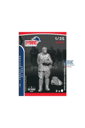 1940 French Officer at Rest Figuren Nieuw
