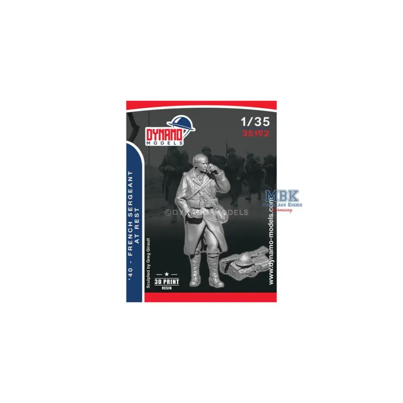 Snelle Levering 1940 French Sergeant at Rest Figuren