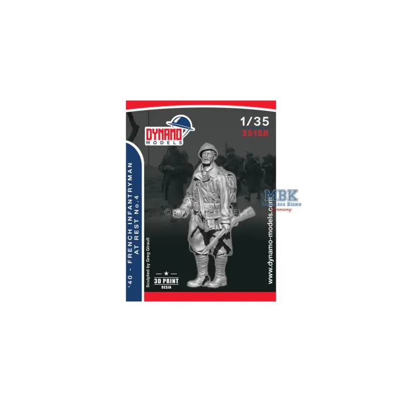 Nieuw 1940 French Infantryman at Rest No.4 Figuren
