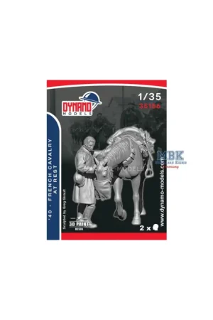 1940 French Cavalry at Rest No.1 Figuren Direct Beschikbaar
