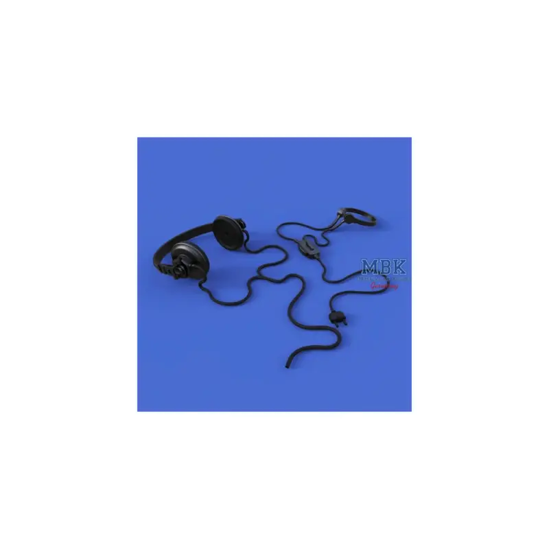 German tanker head phones set-WWII (1:16) Dagaanbieding