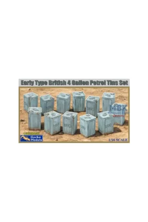 Premium Early Type British 4 Gallon Petrol Tins Set